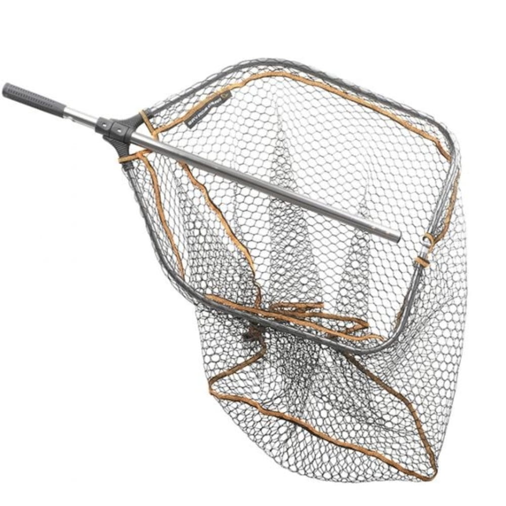 Savage Gear Pro Folding Rubber Large Mesh Landing Net XL 70x85cm Fischen, Freizeitaktivitäten, Draußen, Wasser