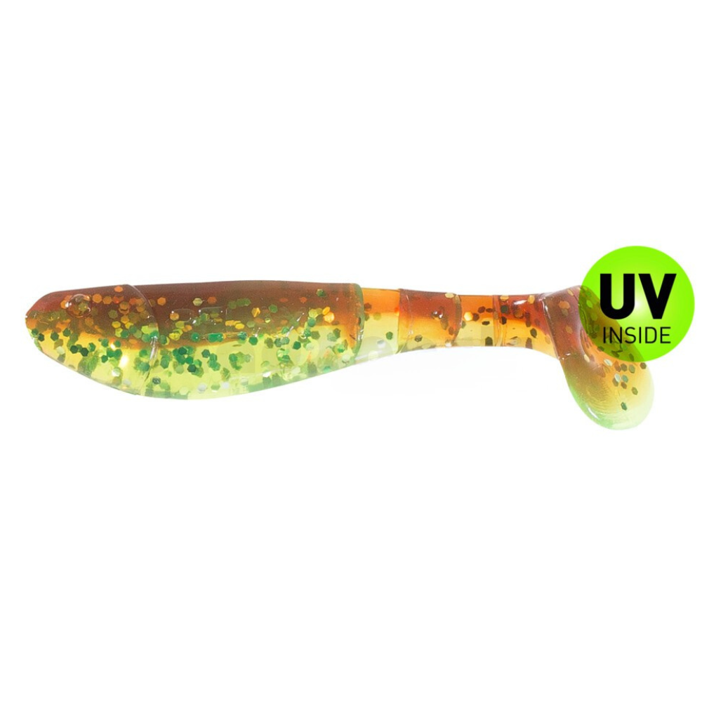 Gummibärchenform, Softbait, Anglerköder, Glitzerfisch, UV-Inside