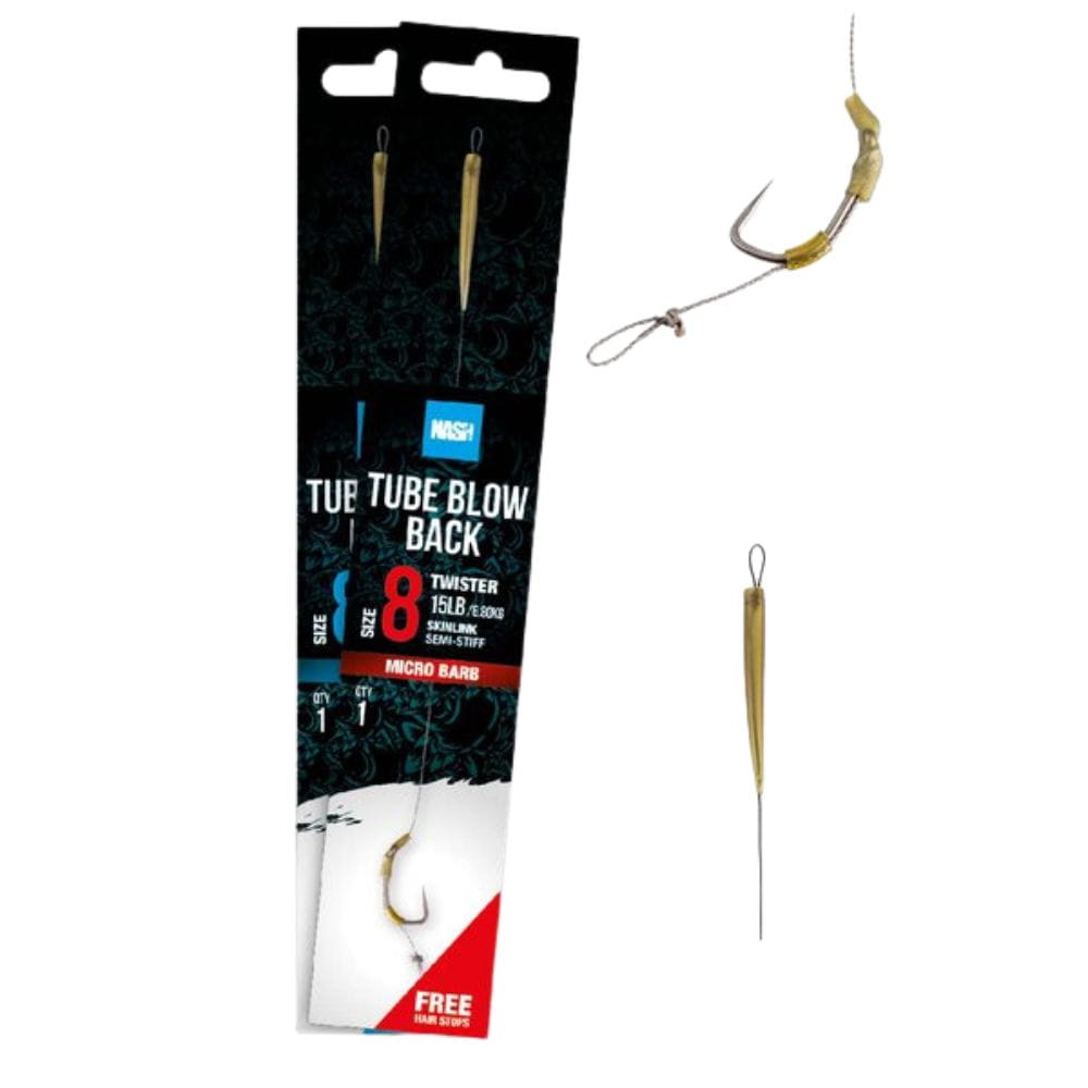 Nash Tube Blow Back Rig Size 4 Barbless Elektronik, Hardware