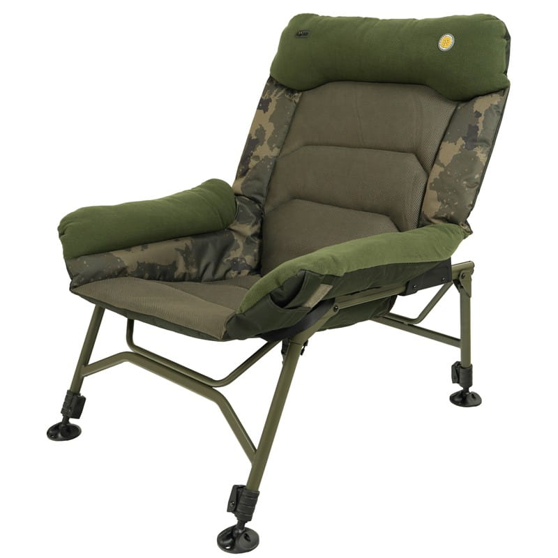 Solar Worldwide Couch Chair, Campingstuhl, Feldstuhl, Kissen, Camo, verstellbar