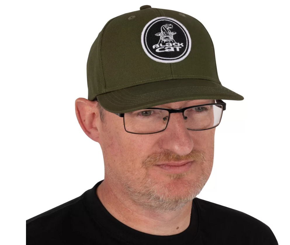 Baseballkappe, Olivgrün, Aufnäher Logo, verstellbar, Casual-Hut