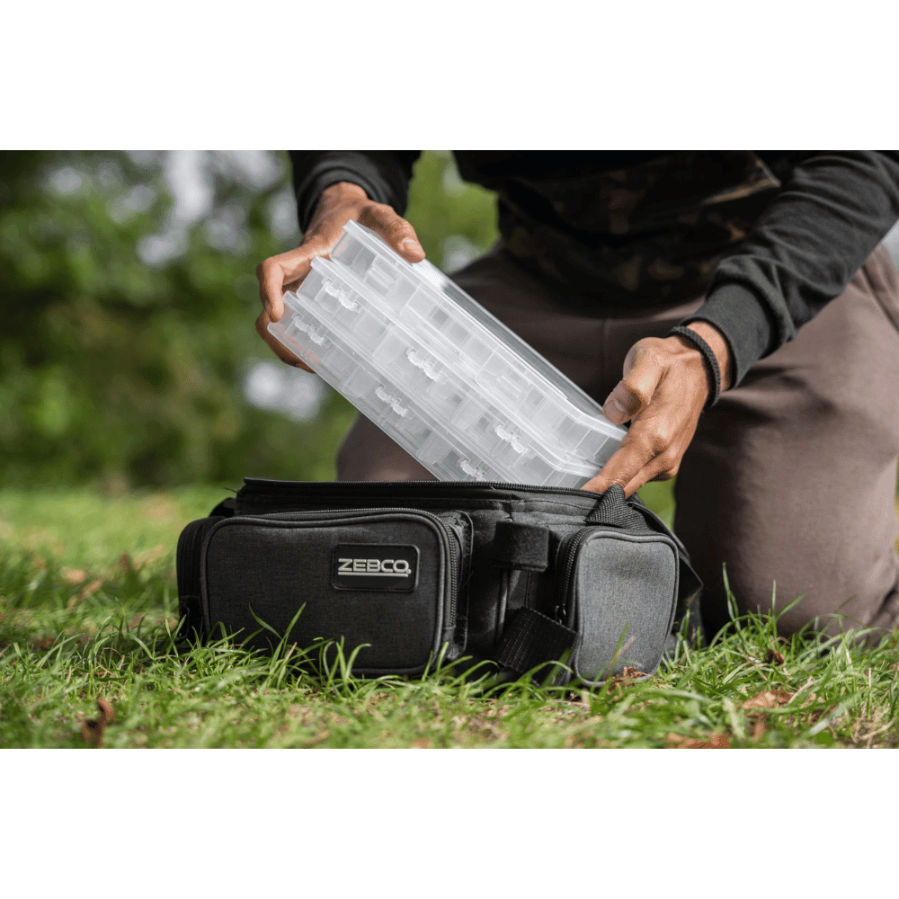  Angelbox, Aufbewahrungskoffer, Kunststoffbox, Organisator, Zebco Tasche
