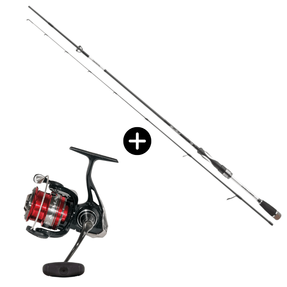 Angelrute, Angelruten-Set, Spinnrolle, Fischerrute, Angelset