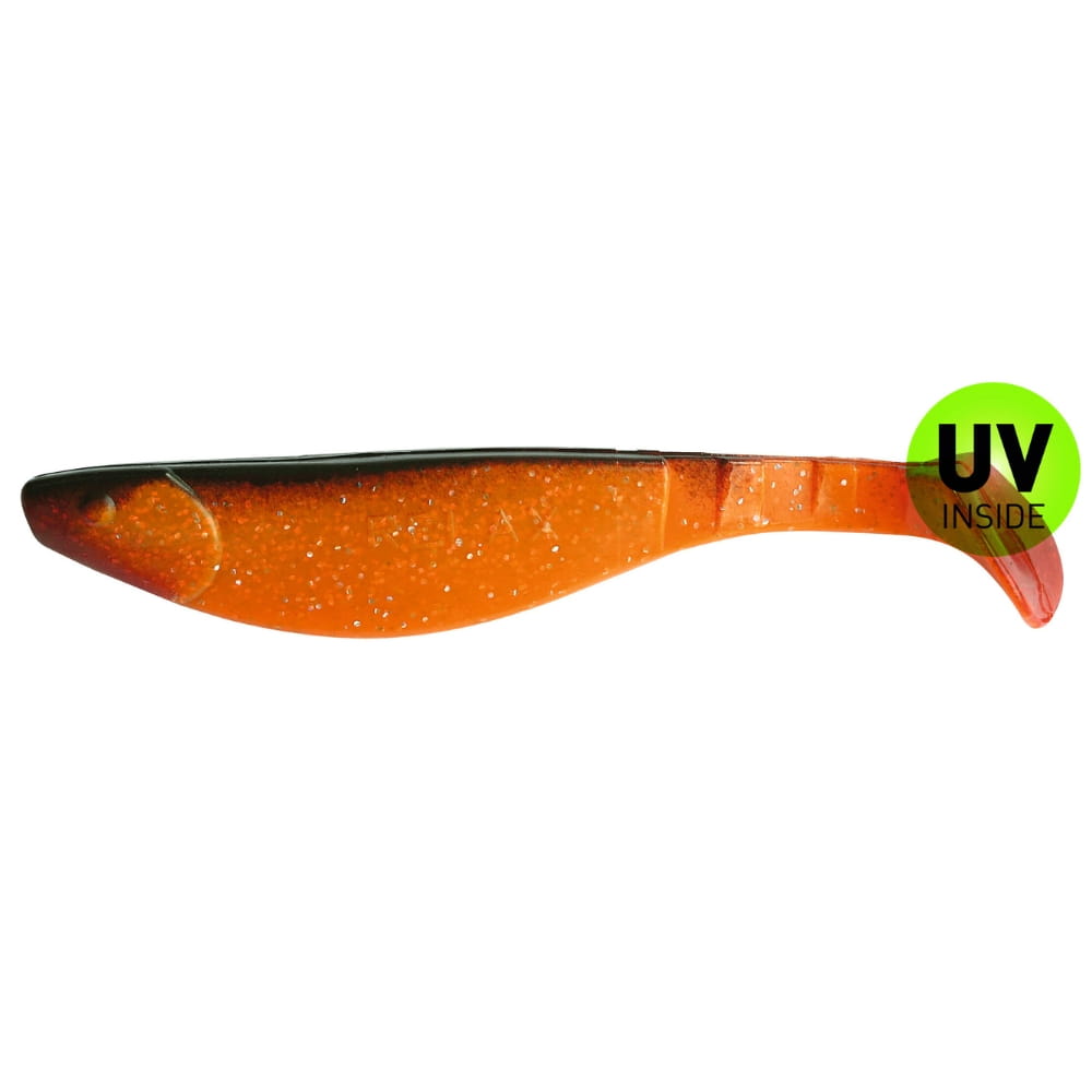 Relax Kopyto-River 16 cm (6") Fluoorange Glitter Noir 5 Pièces Besteck, Rauchrohr, Klinge, Waffe, Messer