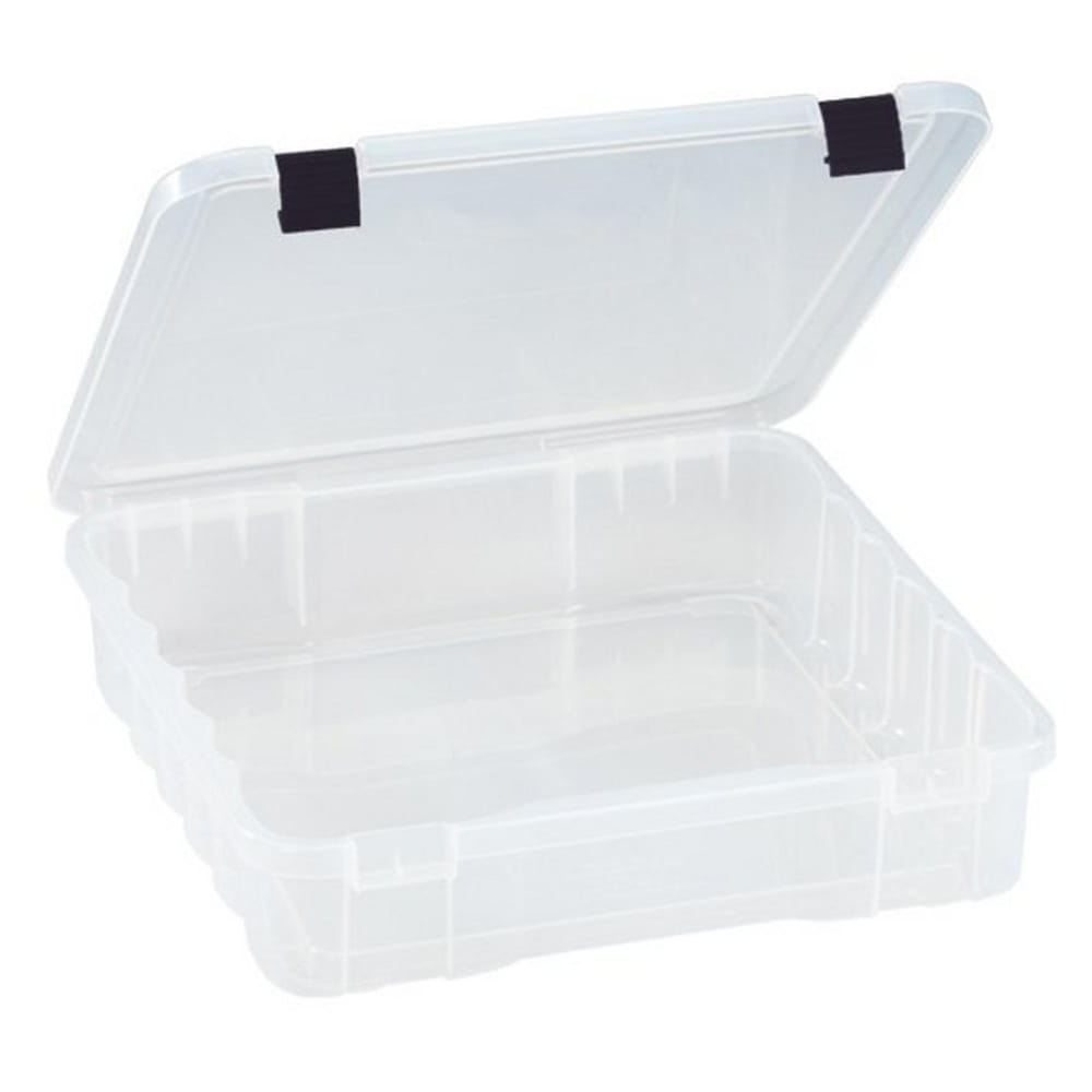 Plano ProLatch Storage Box - Boîte de rangement profonde Stow Clear avec verrous noirs