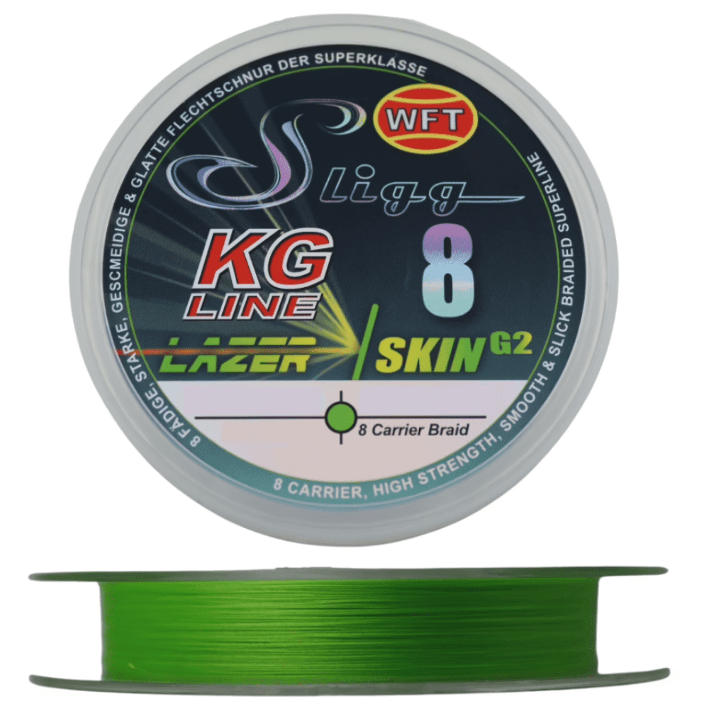 WFT Sligg 8 Lazer Skin G2 0,04 mm 150 m 3,5 kg Chartreuse