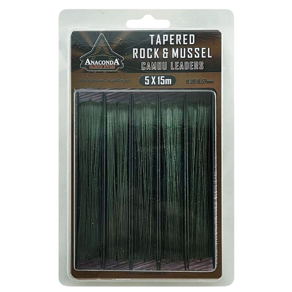Anaconda Tapered Rock &amp; Mussel Camou Leaders 0.30-0.57 mm