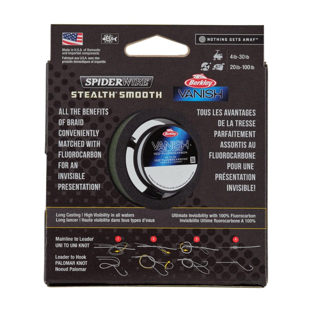 Berkley Vanish Transition fluorocarbone 228,6 m Bobine, Clear/Gold