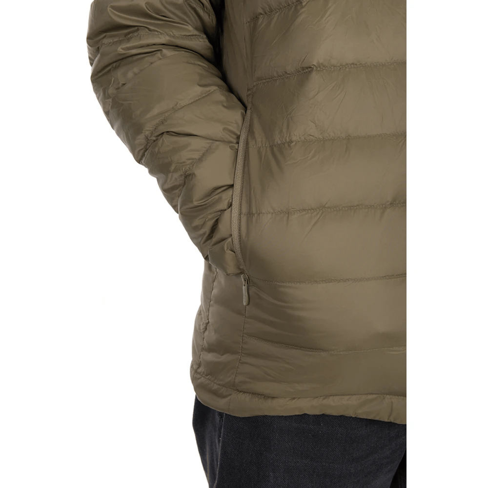 Daunenjacke, Reißverschluss, Taschenreißverschluss, olivgrün, winterjacke