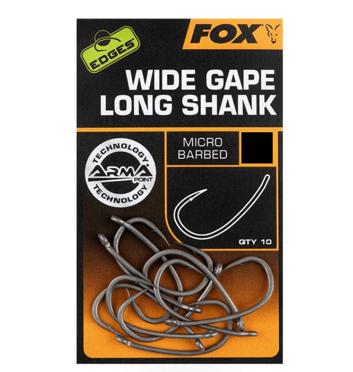 Fox Edges Armapoint Super Wide Gape Long Shank Size 04 Pack of 10