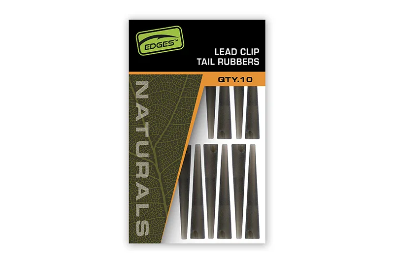 Fox Edges Naturals Lead Clip Tail Rubbers 10 Stück