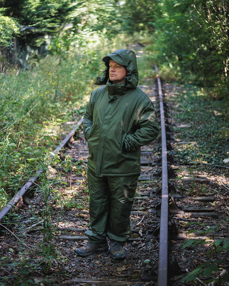 Fox Collection V2 Winter Suit L – Bild 2, Regenjacke, Kapuze, Dunkelgrün, Outdoorhose, Wasserdicht