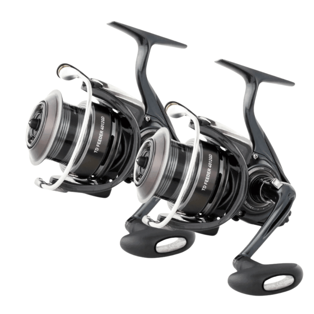2x Daiwa 18 Team Feeder 4012 QD (2x 10419-412) Rolle, Kamera, Elektronik