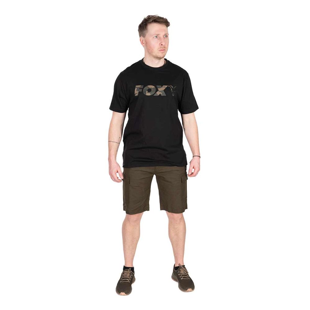 Fox Logo T-Shirt Black/Camo X-Large Fox Logo T-Shirt Black/Camo X-Large