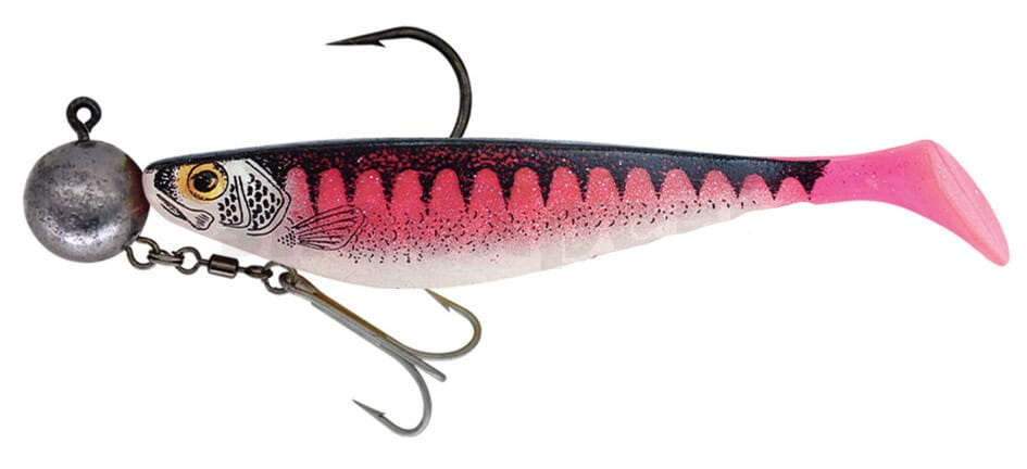Relax Xtra-Soft 23 cm (9") Hot Pink Glitter gemonteerd HMEG 16/0 240g met bijhanger 1 stuk Elektronik, Hardware, Köder zum Angeln