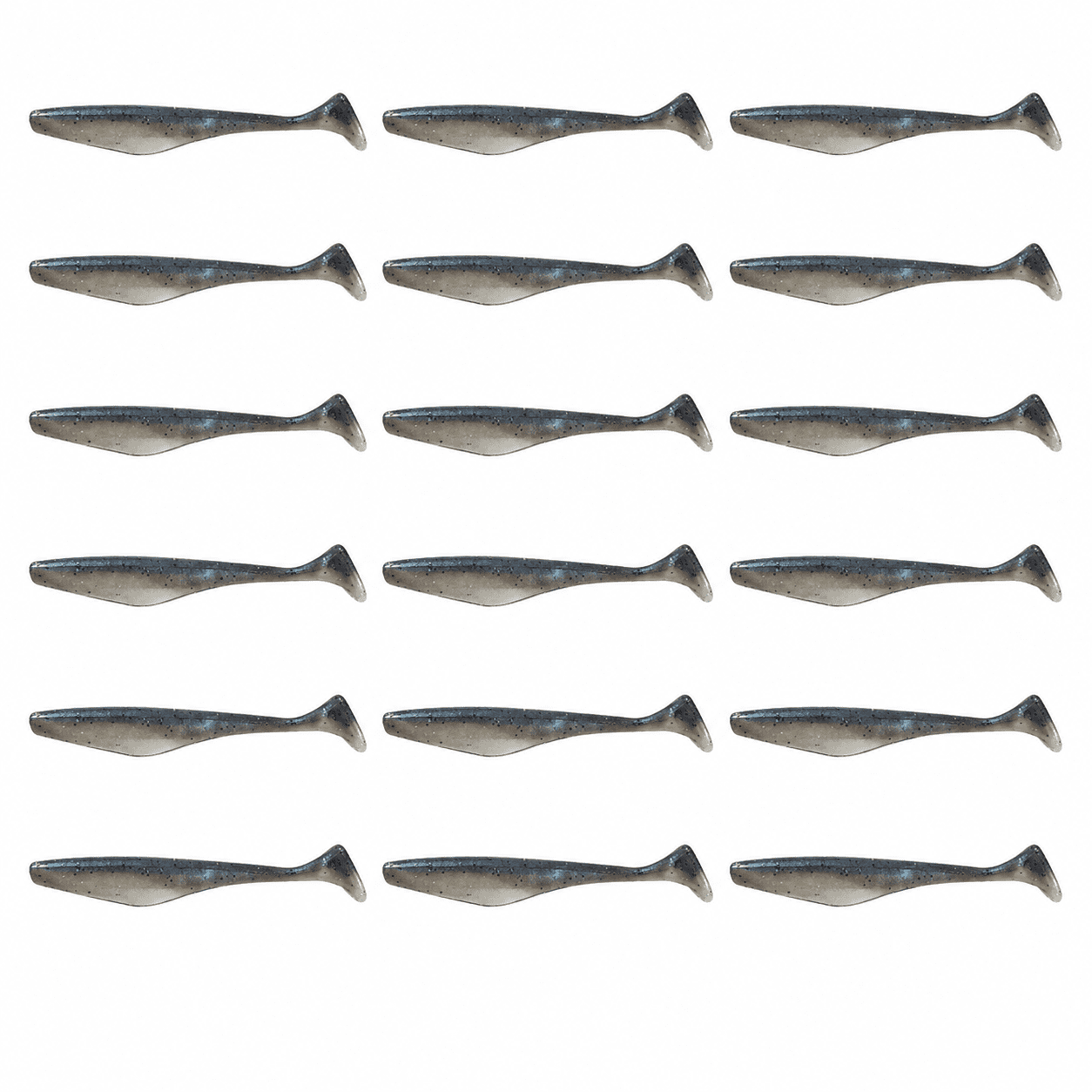 Weiche Plastik-Köder, Angelköder, Tintenfisch-Muster, blau fleckig, Schwanzende