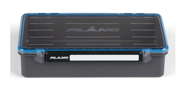 Plano Waterproof StowAway 3700 Deep Open Tackle Box, Box, Aufbewahrungsbox, Kunststoffbox, Blauer Deckel, Plano Marke