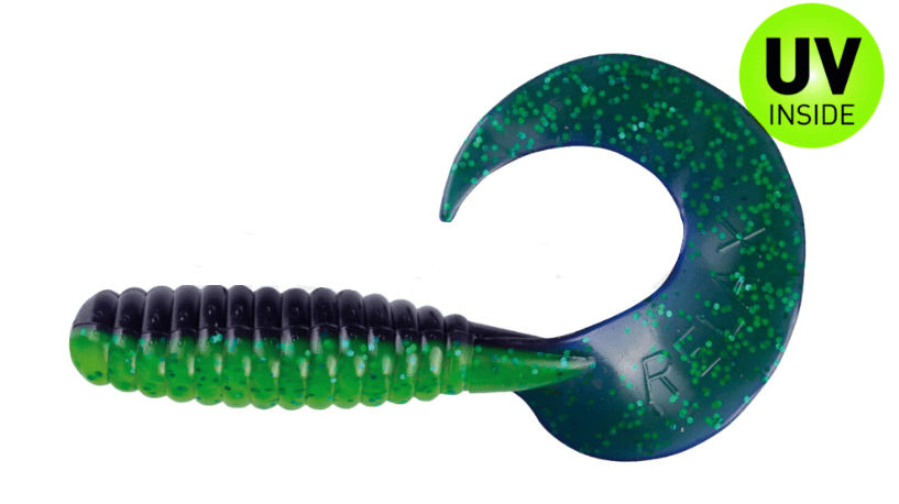 Kunststoff, Gummi, Gummiwurm, Grün, UV-aktiv