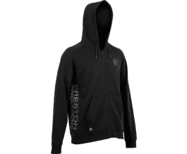 Hoodie, Reißverschluss, Kapuzenpullover, Schwarz, Kangurutasche