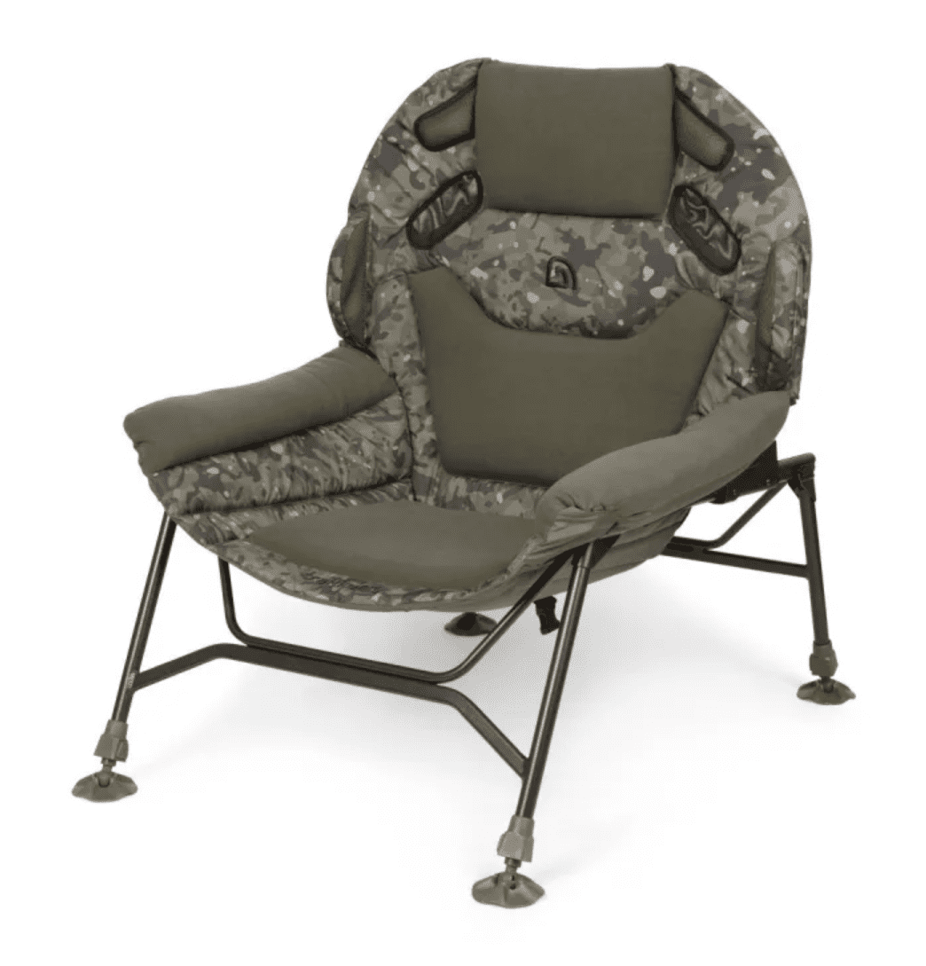 Campingstuhl, Outdoor-Stuhl, Camouflage, Stoffbezug, Metallgestell