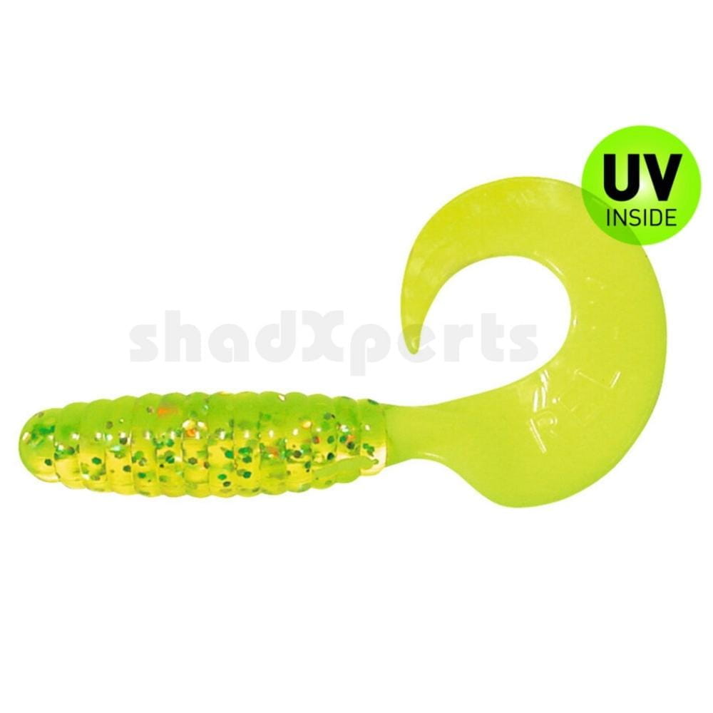 Twister-4_-regular-ca-8-0-cm-grun-chartreuse-glitter-_-fire-tail Relax Twister 8cm (4") Green/Fire Tail 5 kusů