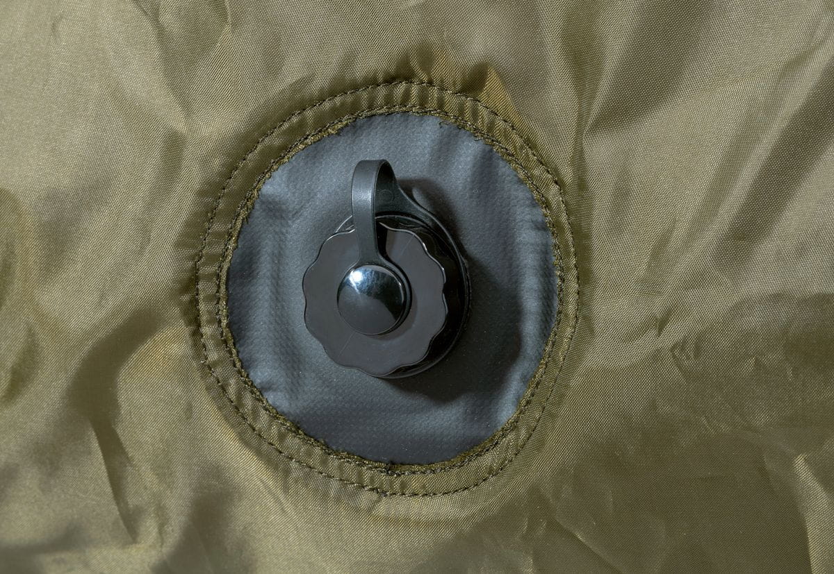 verschluss, rund, tasche, olivgrün, material: nylon