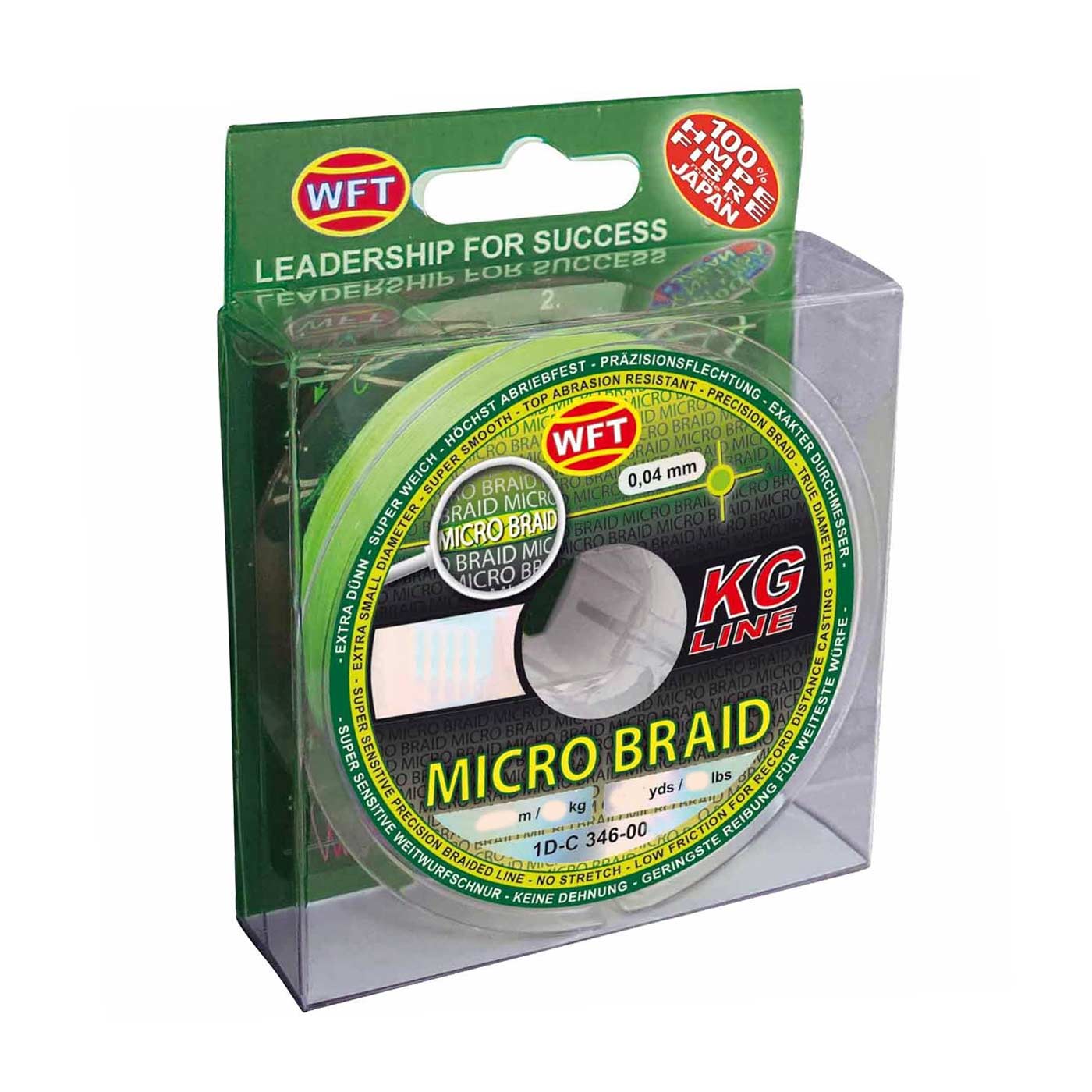 Micro Braid KG Chartreuse ultraleichte Schnur