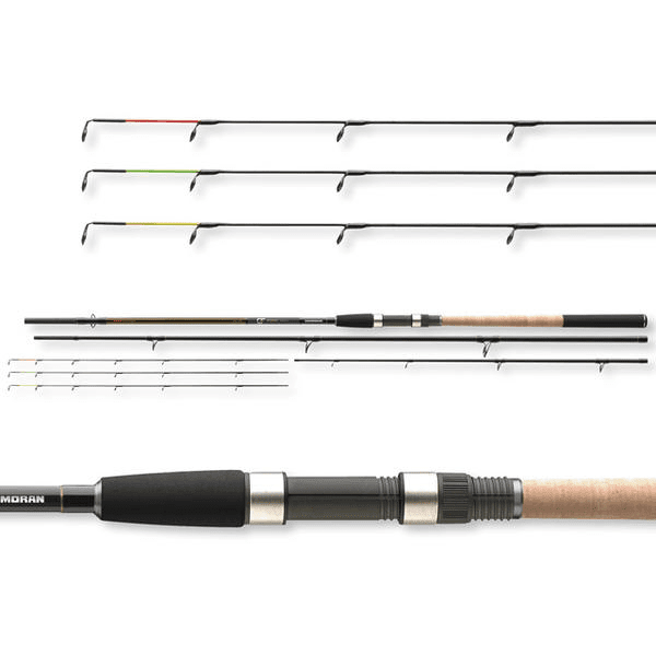 Cormoran GF Feeder Pro UP 360cm 80-230g, Feederangel, Wechselspitzen, Korkgriff, schwarze Angelrute