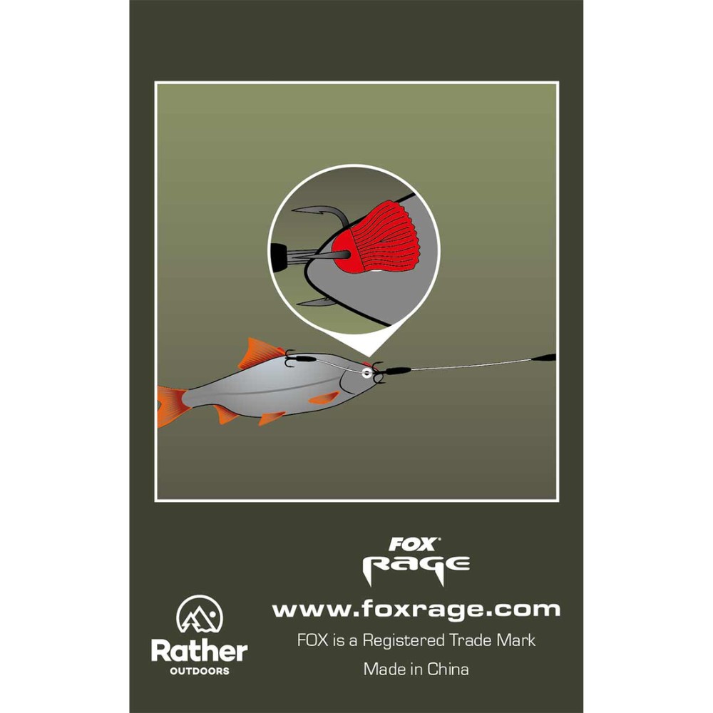Fox Rage Predator Bait Fins Red 25 bucăți Werbung, Plakat, Tier, Fische, Leben im Meer