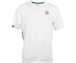 T‑Shirt, Weiß, Rundhals, Kurzarm, Logo