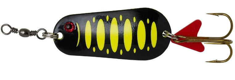 DAM Effzett Standard Spoon 22g Fluo Giallo/Nero UV Fischköder
