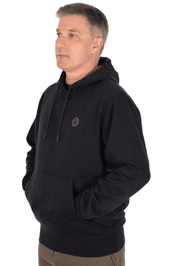 Fox Collection Pullover Hoody Black XL – Bild 2, Hoodie, Pullover, Kapuzenpullover, Schwarz, Kangurutasche