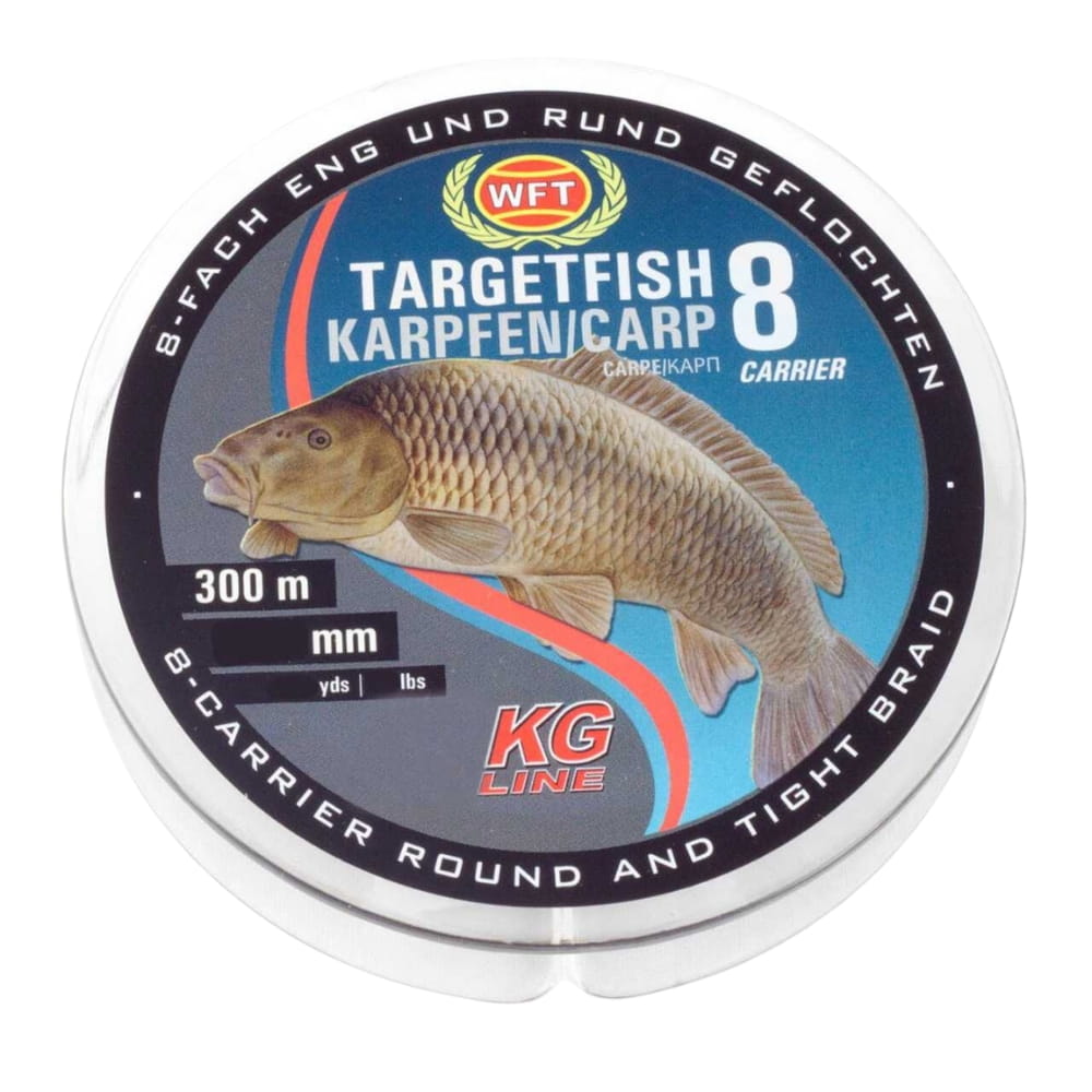 WFT Target Fish 8 TF8 Ponty 0,18mm 13kg Fekete 300m Tier, Fische, Leben im Meer, Karpfen
