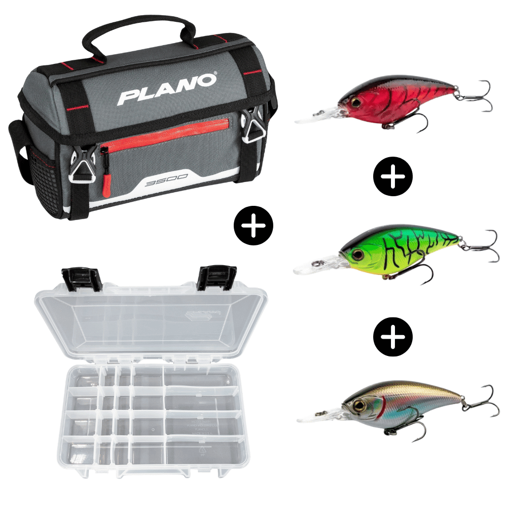 Persico e Trota Set Plano Borsa 3600 incl. Plano Box 3650 + 3 X Shimano Yasei Cover Crank Wobbler Erste Hilfe, Tier, Insekt, Wirbellose
