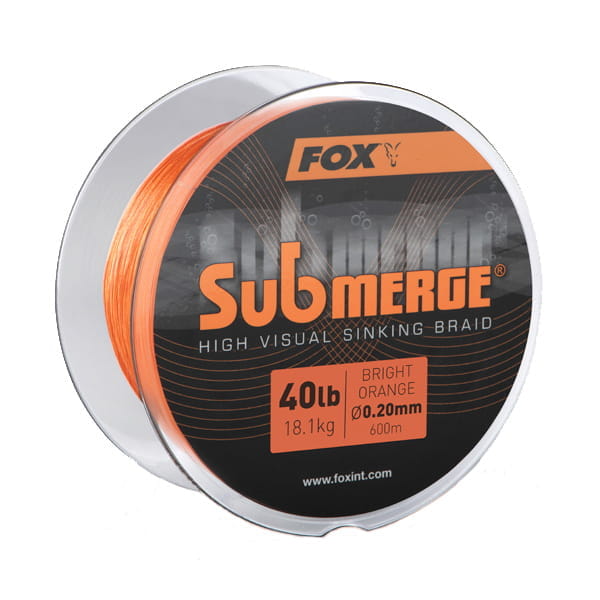 Fox Submerge High Visual Sinking Braid Bright Orange 40lb 600m