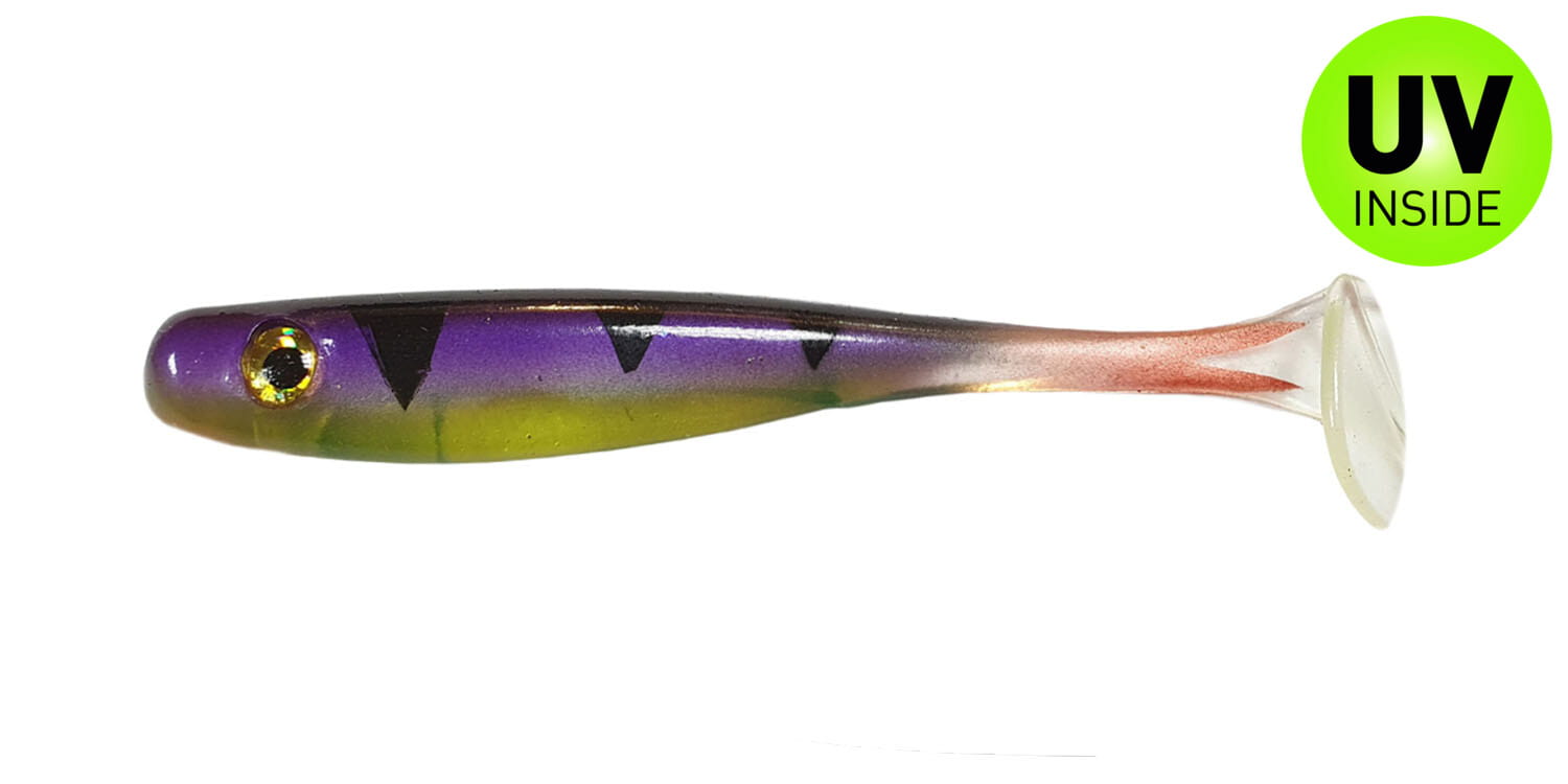 SX Suicide Shad 13 cm (5") Purple Perch 4 pieces