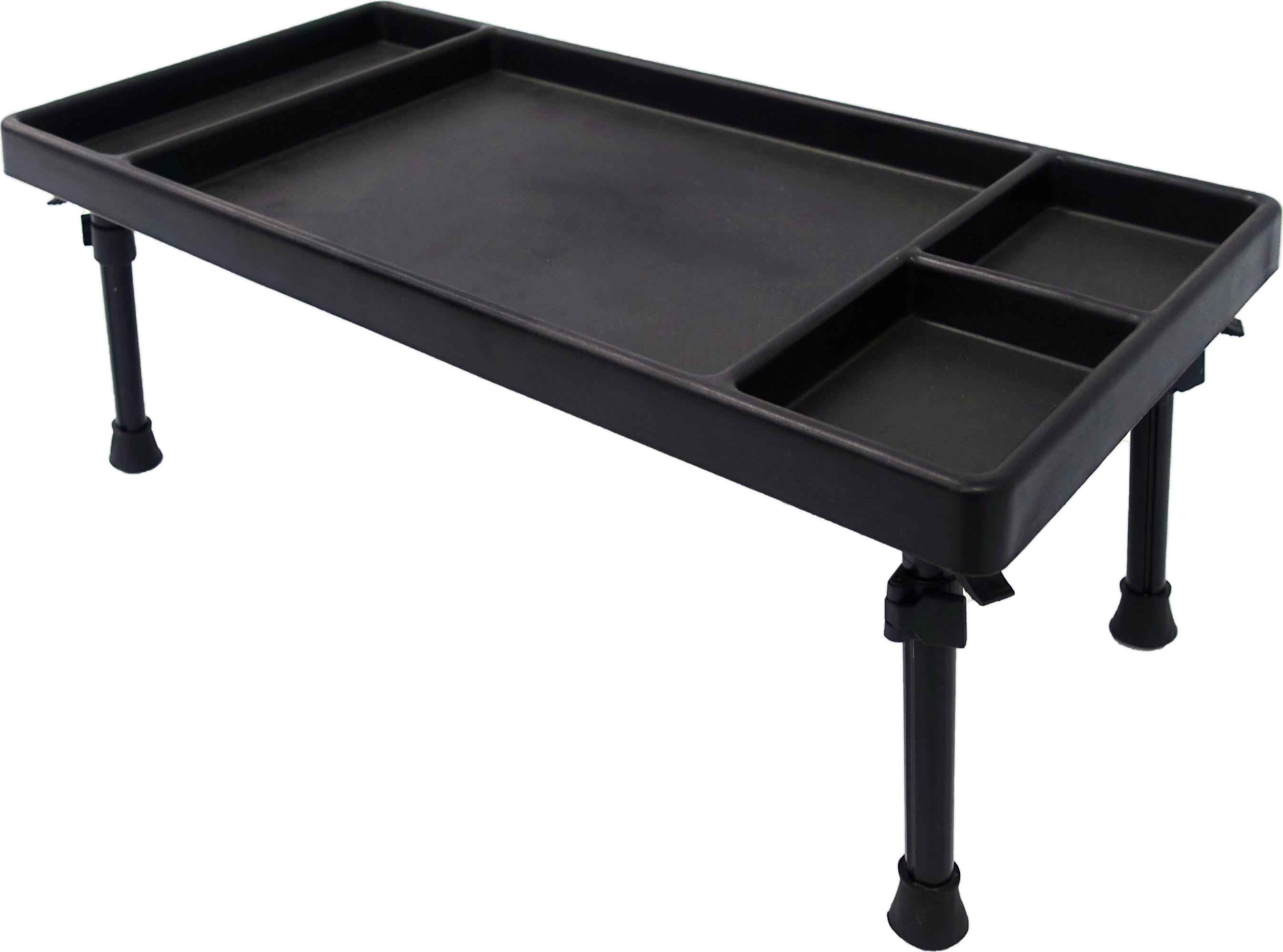 Schreibtischunterlage, Tischorganizer, Metallbeine, Schwarz, Abstellfläche