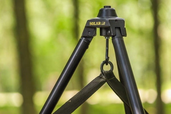 Solar Worldwide Weigh Tripod  – Bild 3, Dreibeinstativ, Stativkopf, Gummifüße, Klickverschluss, Solarlampe