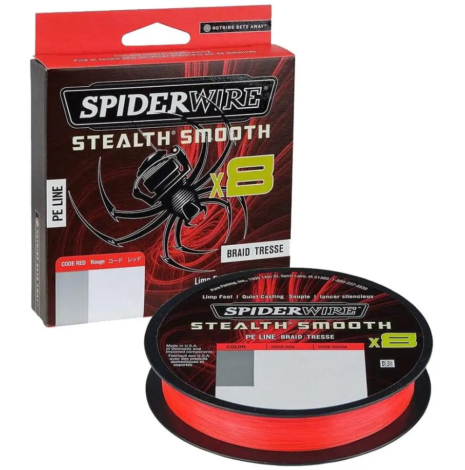 Spiderwire Stealth Smooth x8 PE Braid 0.19 mm 18 kg 300 m Code Red Spiderwire Stealth Smooth x8 PE Braid 0.19 mm 18 kg 300 m Code Red