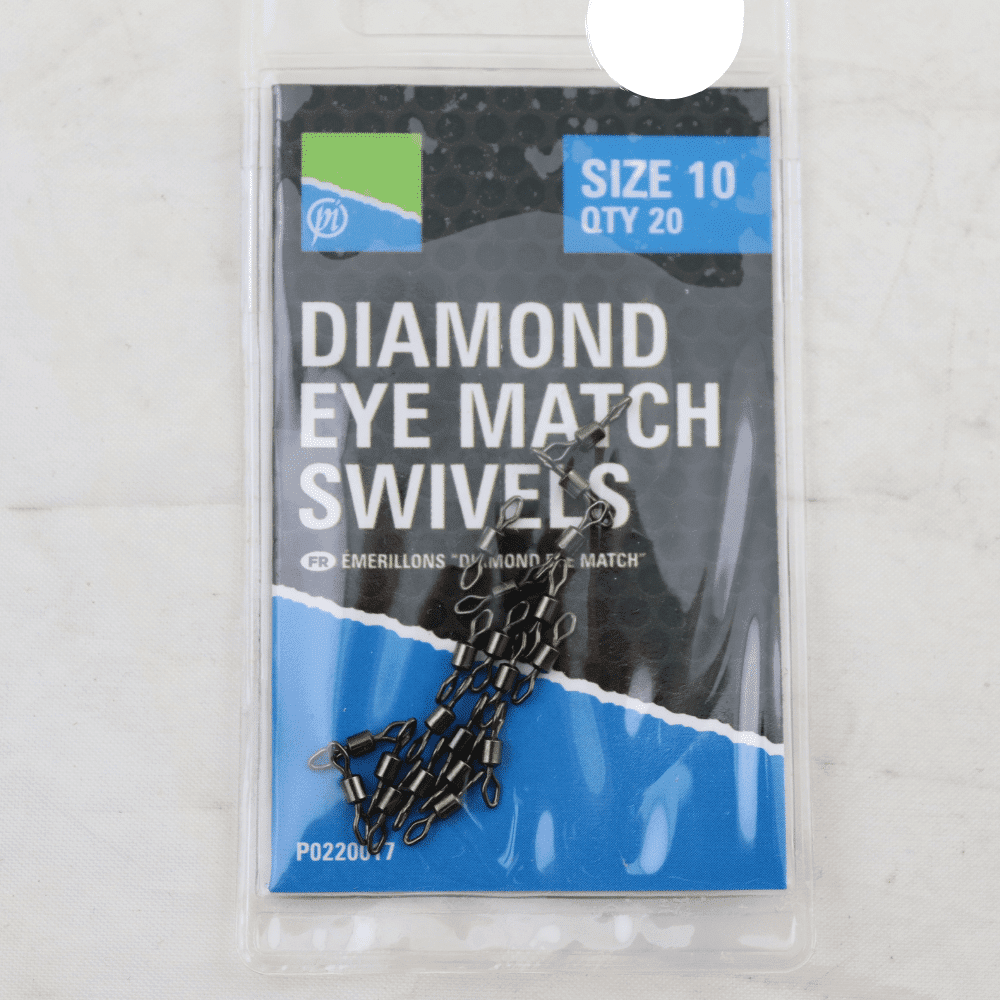 Preston Diamond Eye Match Swivels Größe 10 20 Stück