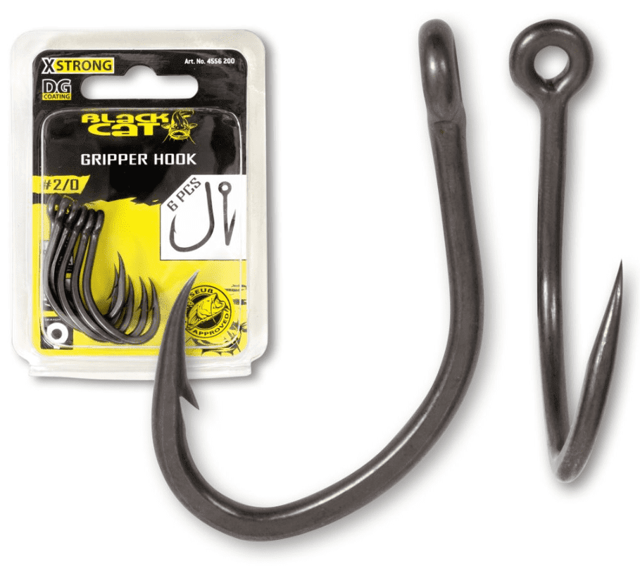 Black Cat Gripper Hook DG size 2/0 6 pieces