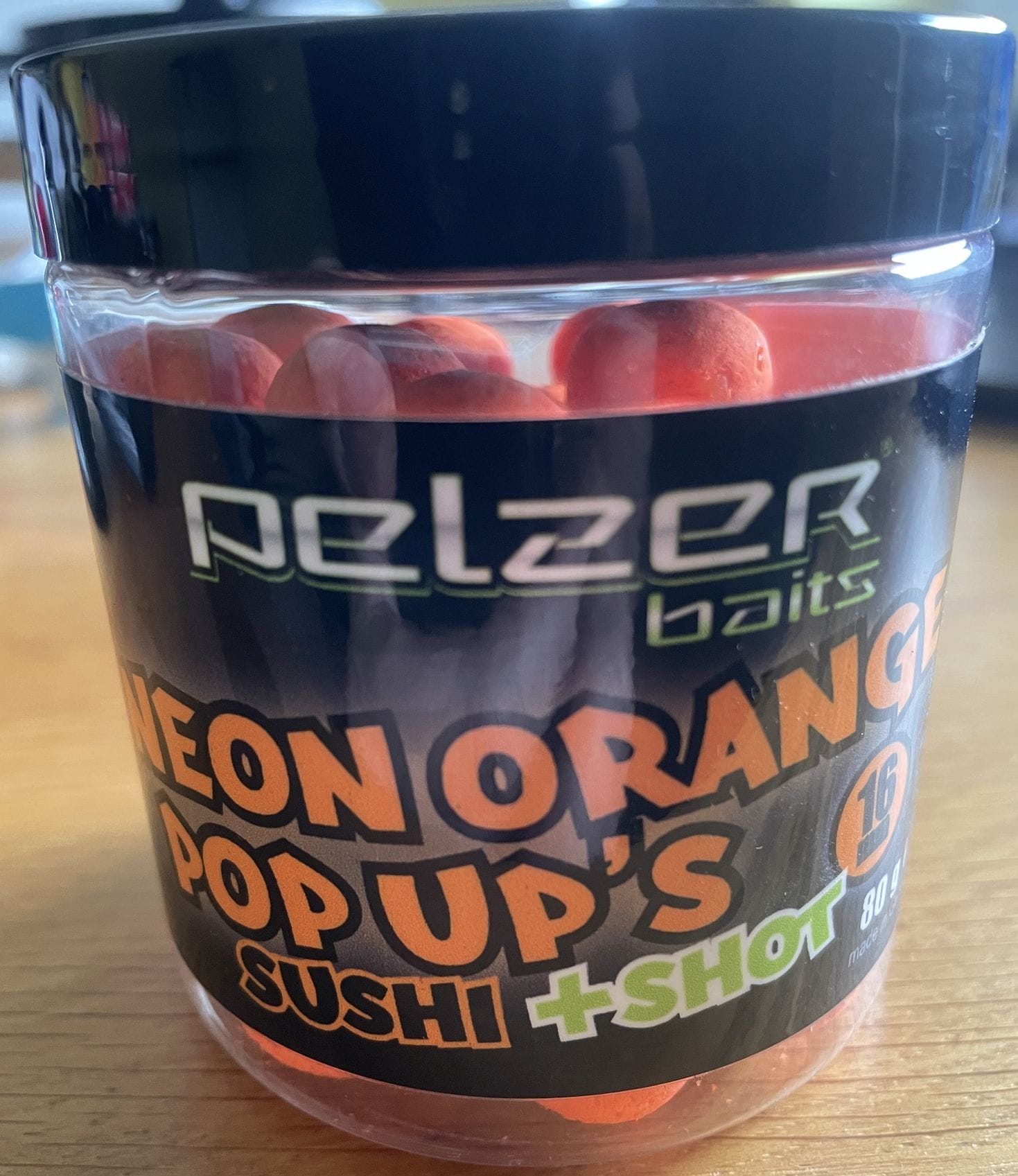 Köder, Orangener Popups, Sushi, Shoyu, Ködergläser