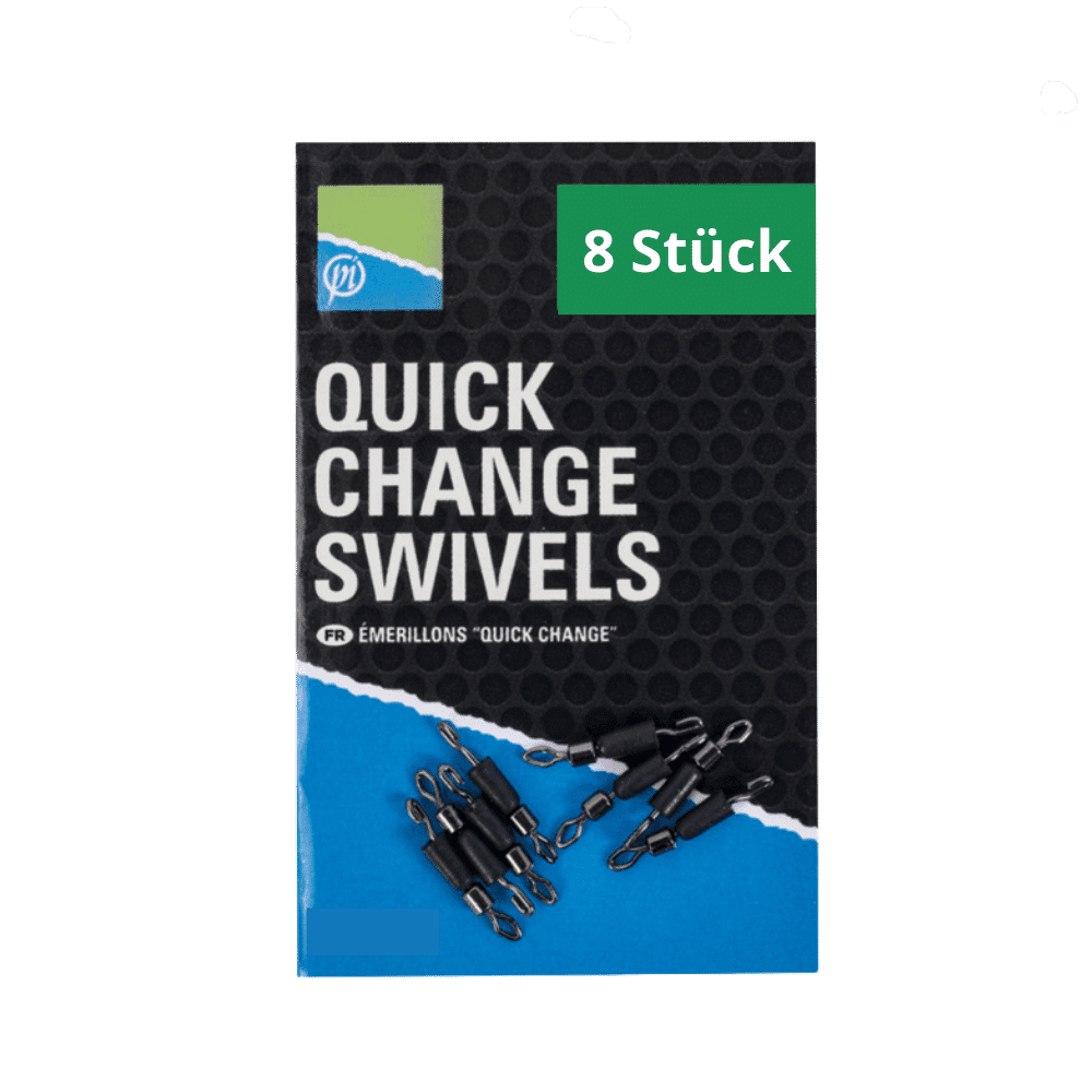 quick_change_swivels_preston Girelle Preston Quick Change Small 8 pezzi
