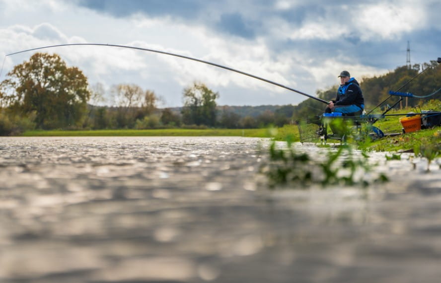 Fischen, Draußen, Wasser, Angler, Person