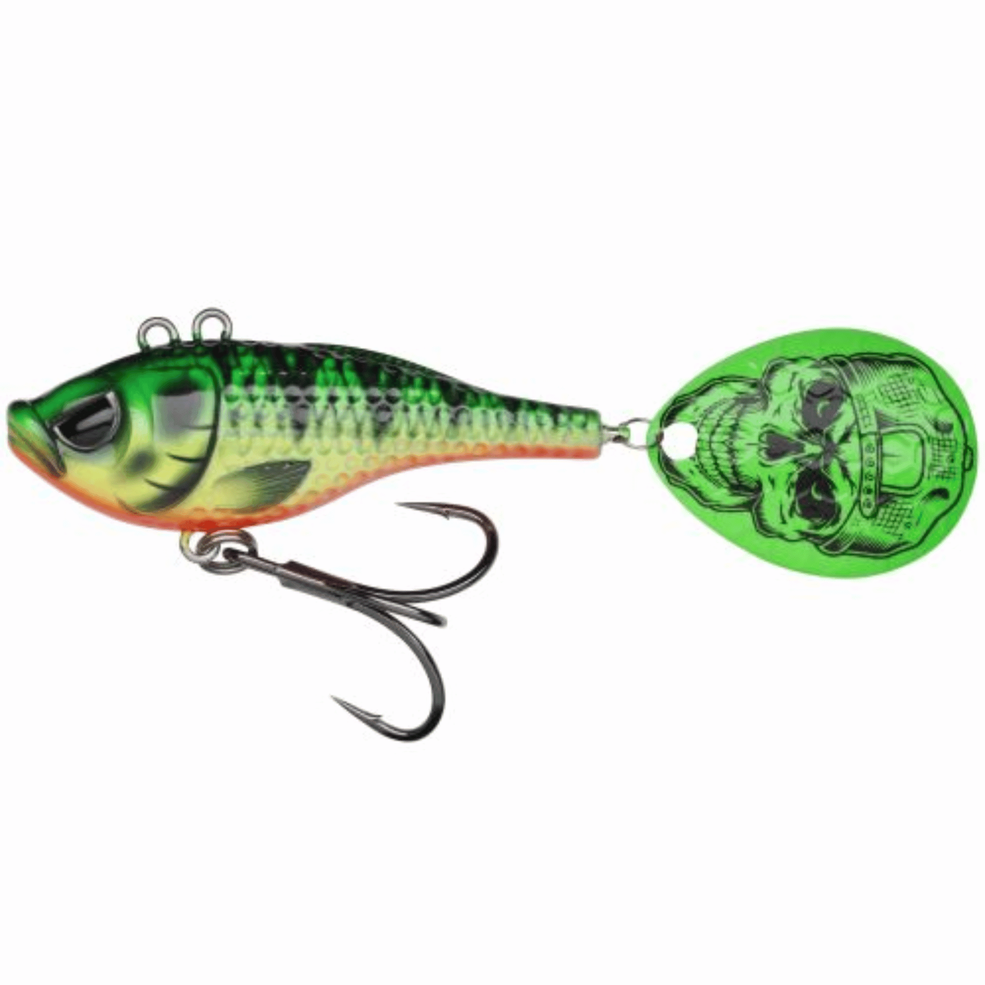 Anglerbait, Spinnerbait, Lure, Treble Hook, Green color