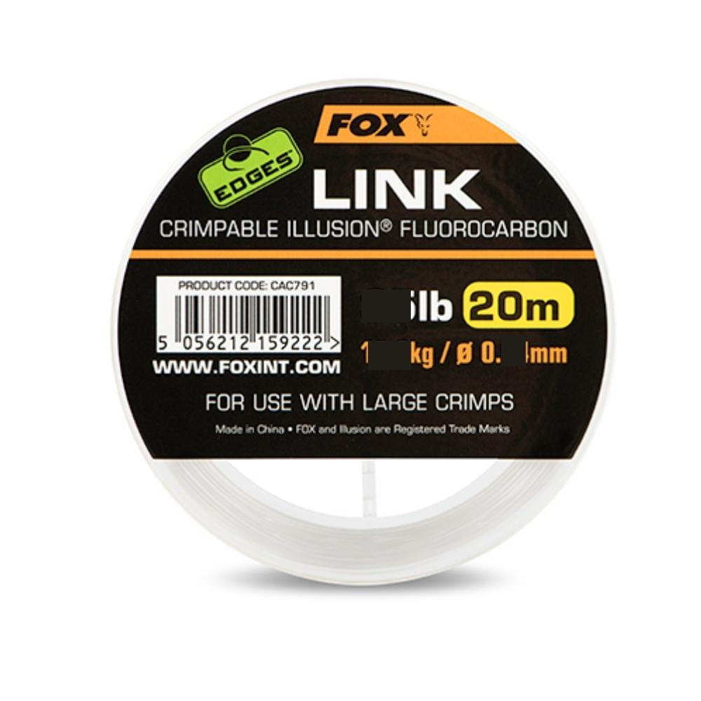 Fox Edges Link Illusion Fluorocarbone 0,53 mm 25 lbs 20 mètres