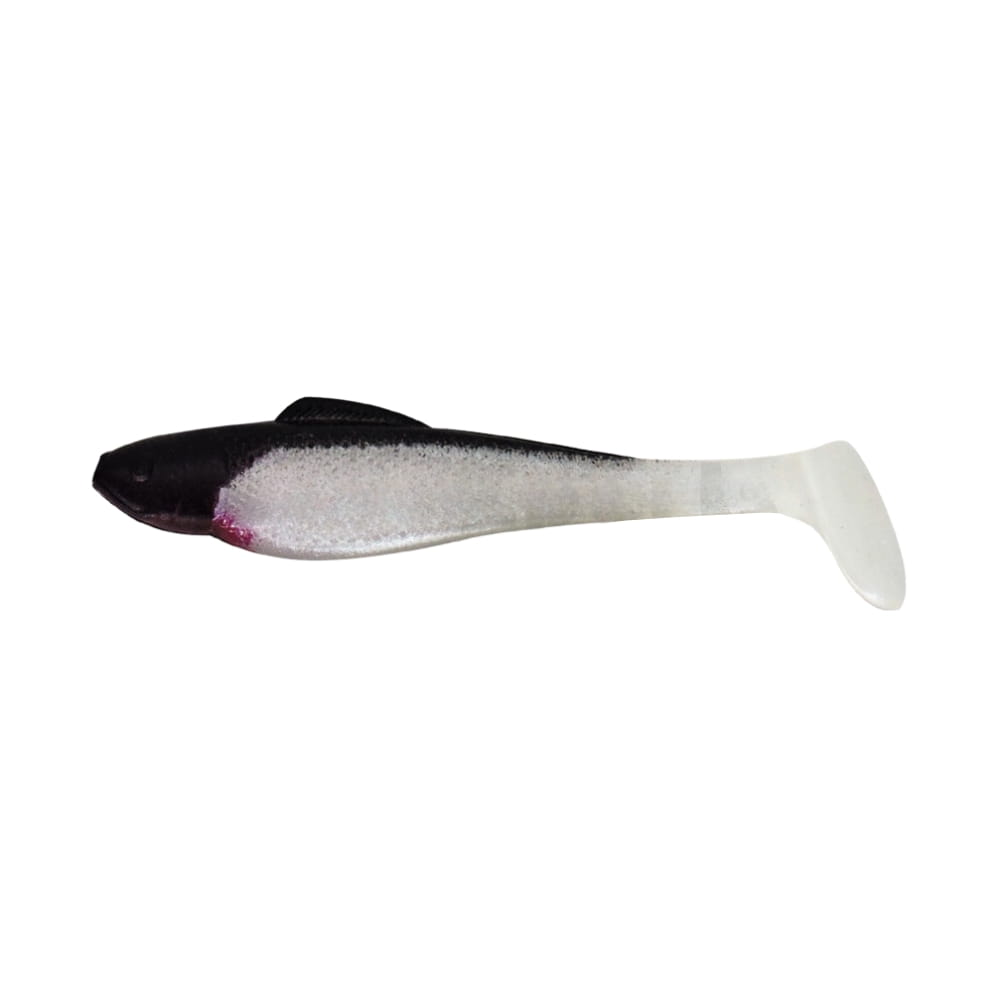 Relax Ohio Shad 5 cm (2") Perlweiss Schwarz 5 Stück Pinsel, Gerät, Werkzeug, Fische, Leben im Meer