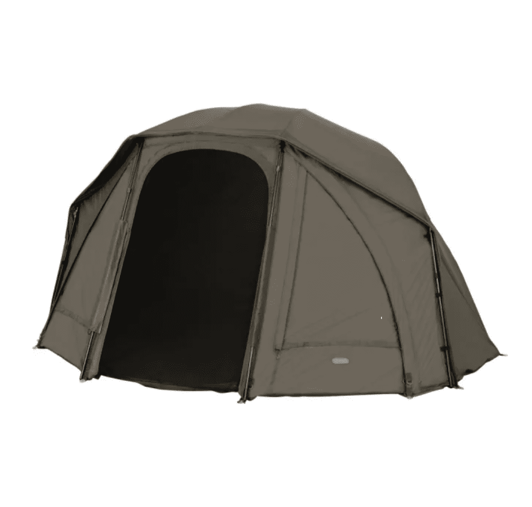 Campingzelt, Kuppelzelt, Tür offen, Reißverschluss, Stahlrahmen