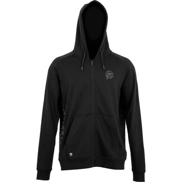 Hoodie, Reißverschluss, Schwarz, Kapuze, Tasche