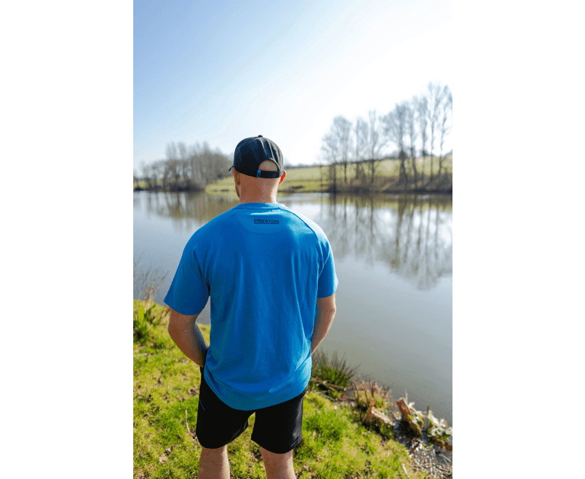 T-Shirt, Shorts, Cap, Blau, Outdoor